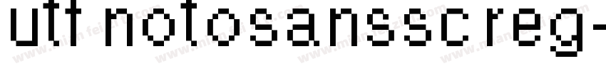 utf8notosanssc reg字体转换